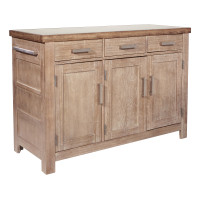 OSP Home Furnishings BP-4213-0201 Cocina Kitchen Island with Stainless Top
